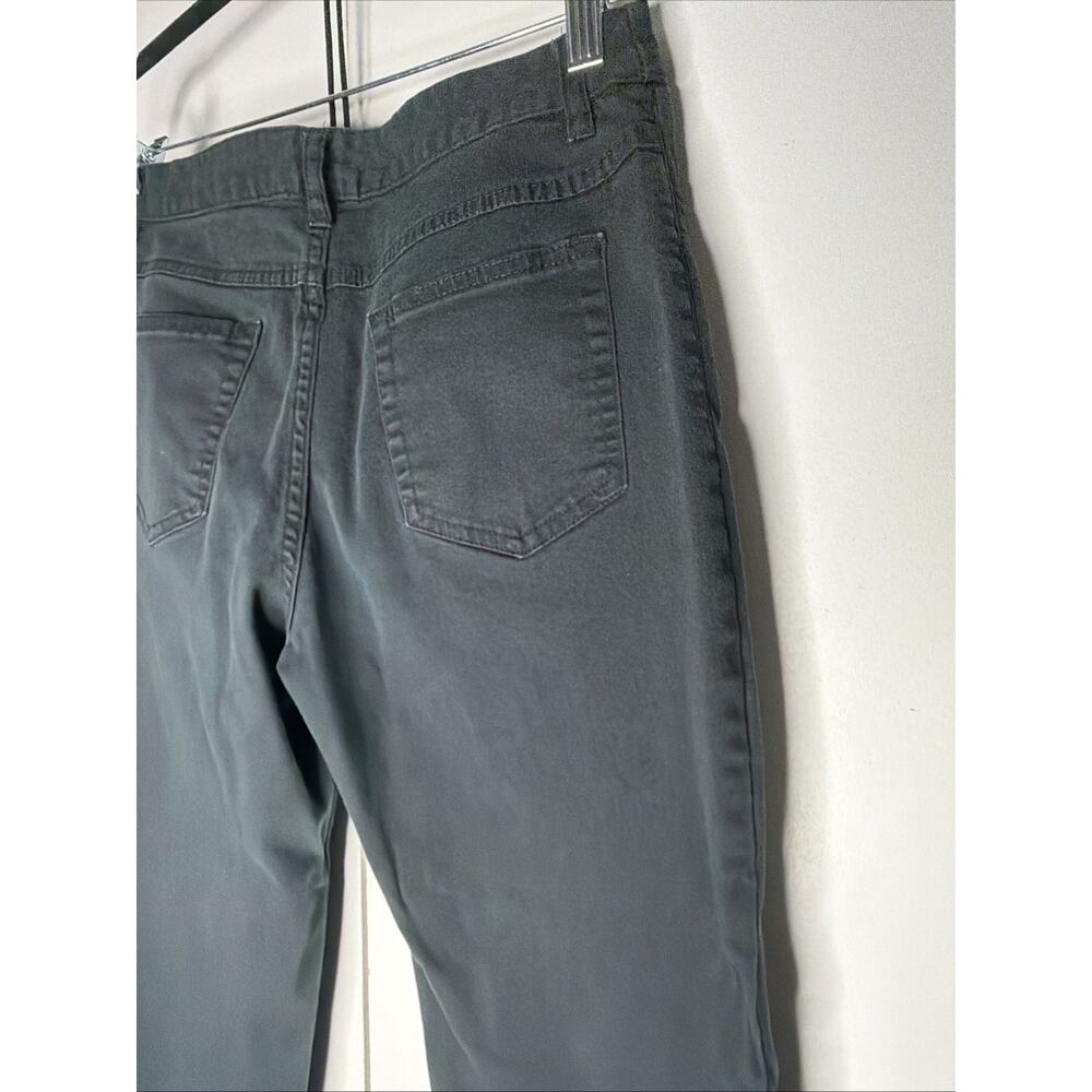 Women's Cherokee Stretch Cotton BlendCropped Pants Size 6 Black 5 Pocket Style - Picture 9 of 9